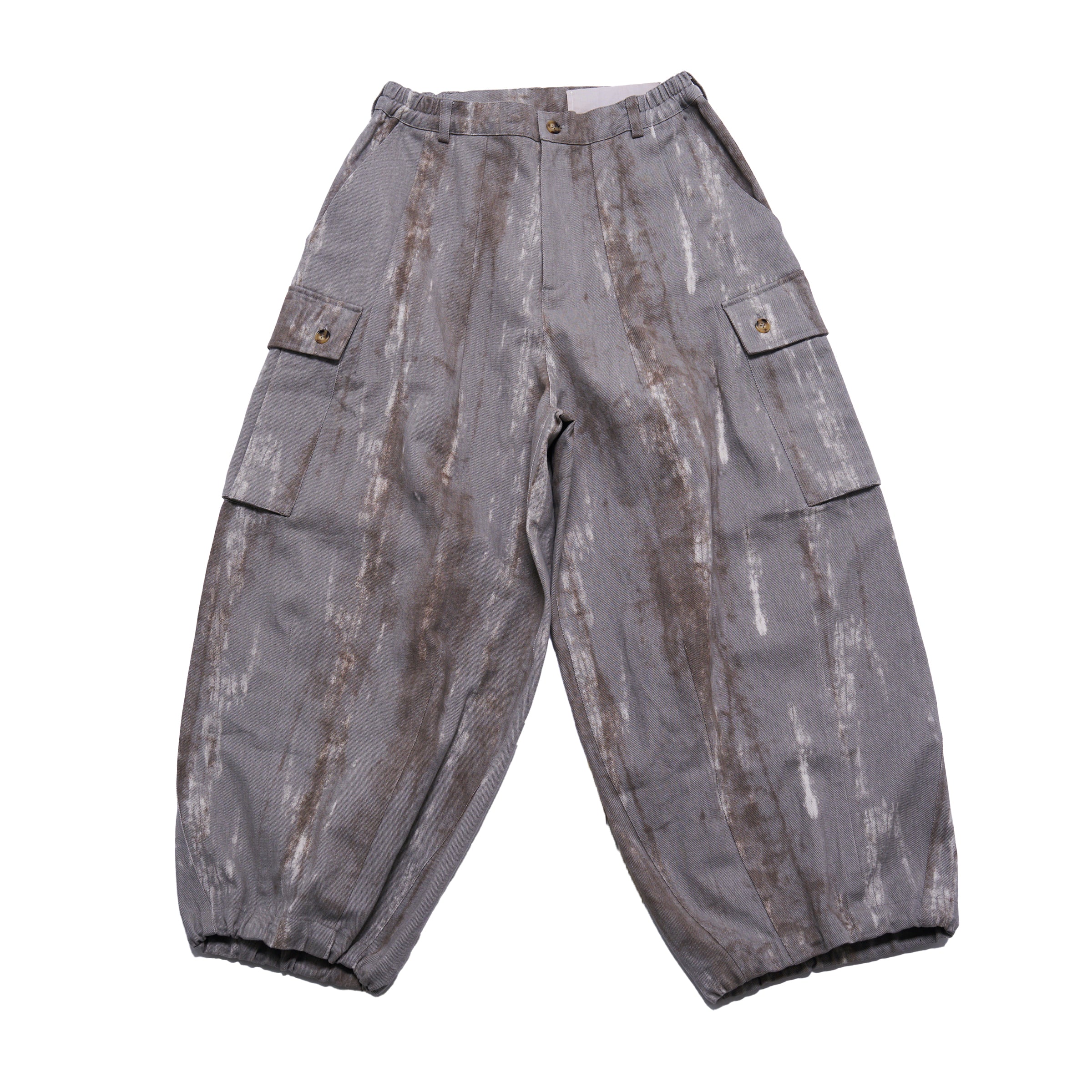 カーゴパンツ HUECLOSET Pocket Cargo Balloon Pants 25KERO472 2025 Spring] EFFECTEN / Twill Balloon Wide Cargo Pants