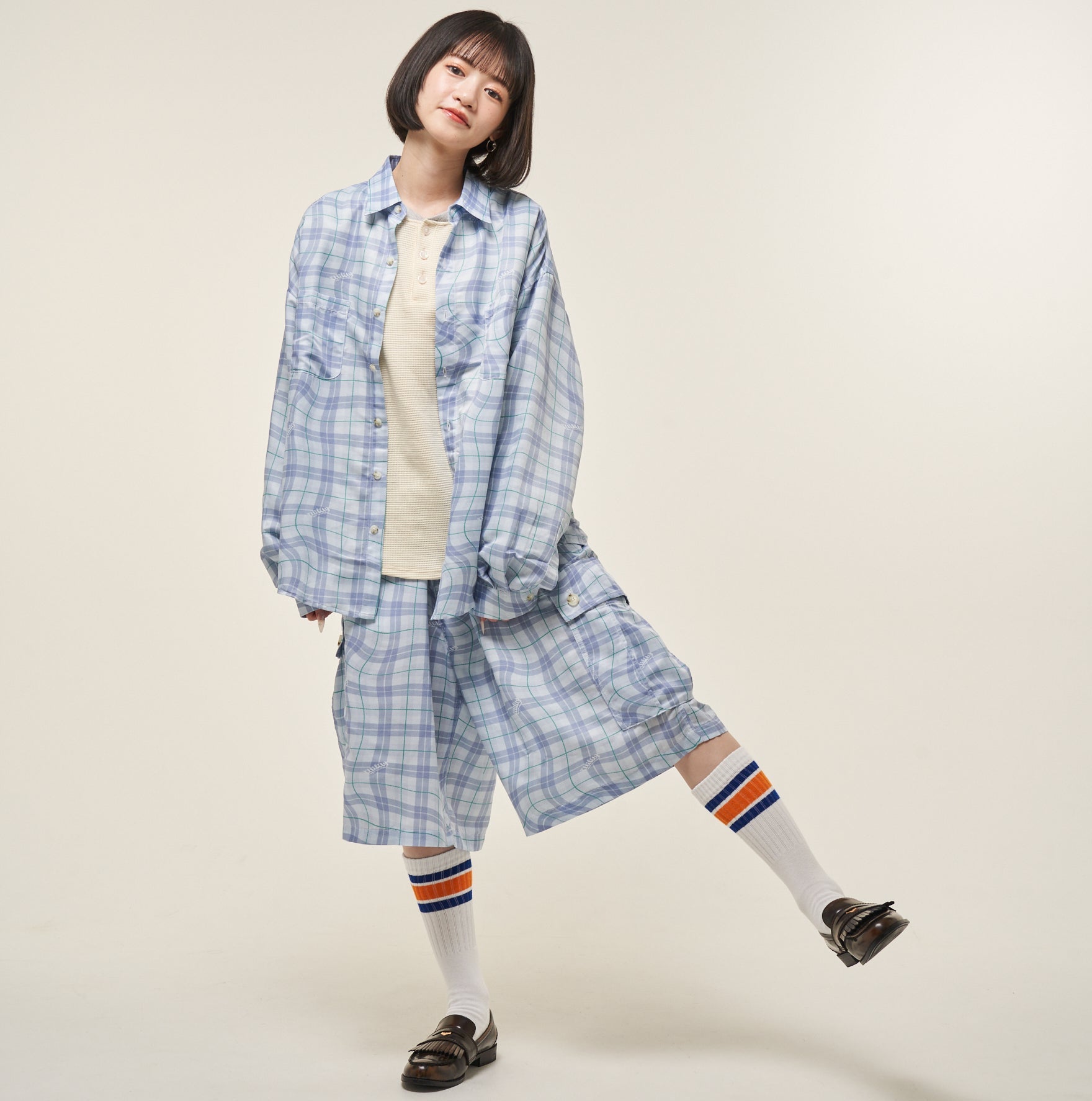 2025 AW] EFFECTEN / Distorted check L/S shirts – utility-harajuku-jp