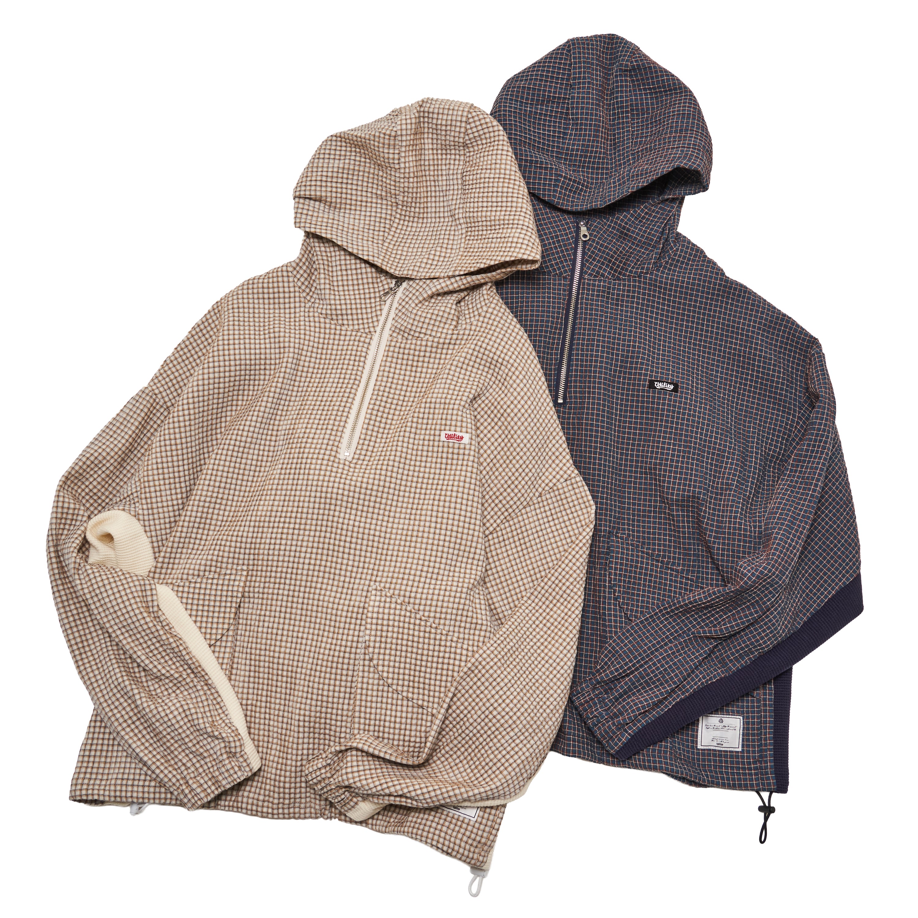 2025 AW] EFFECTEN / Check half zip hoodie – utility-harajuku-jp