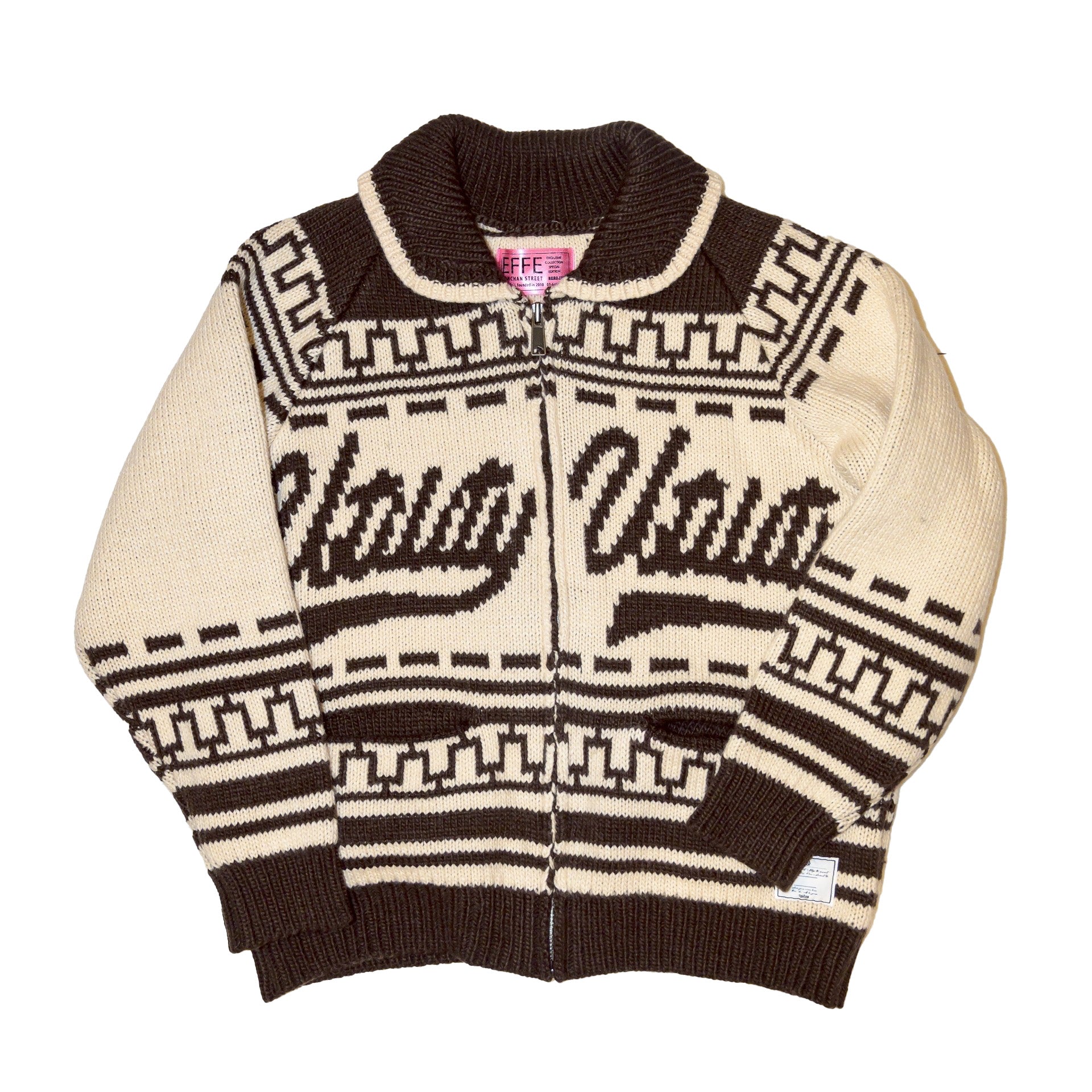 2025 AW] EFFECTEN / Utility cowichan sweater – utility
