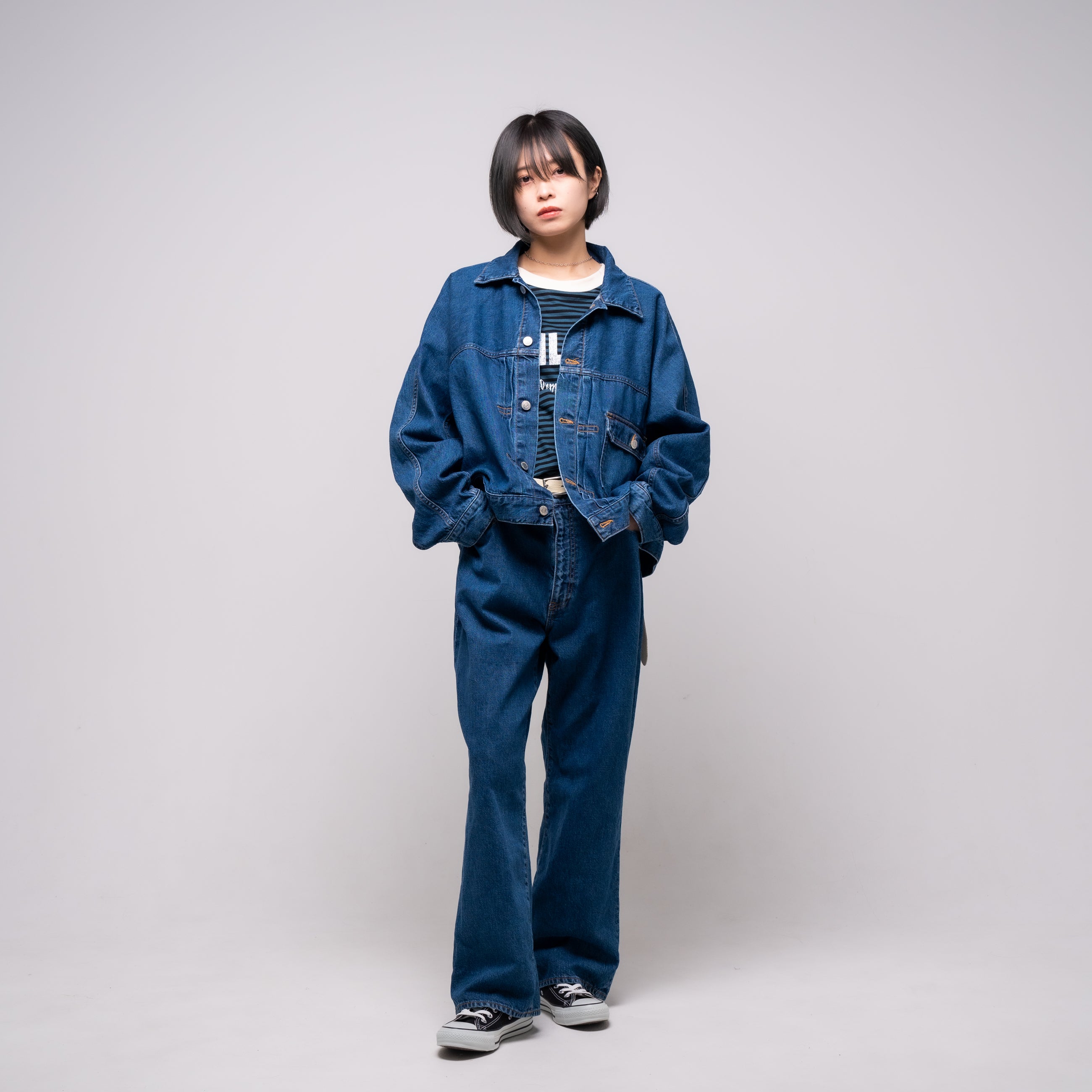 今季一番 2023aw] EFFECTEN(エフェクテン) / stone wash denim jacket ジャケット・アウター