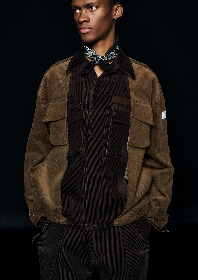 elephant TRIBAL fabrics  / "2025AW" Double Military Jacket