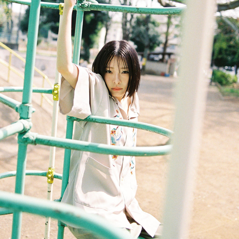 [2025 summer] EFFECTEN / Hibiscus embroidery open collar s/s shirts