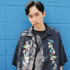 [2025 summer] EFFECTEN / Hibiscus embroidery open collar s/s shirts