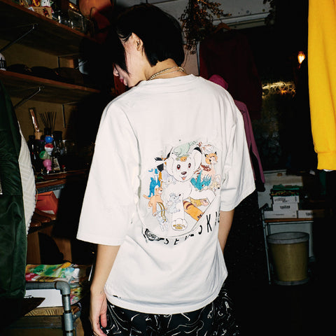 2025ss] SEVESKIG / SEVESKIG vs JUNGLE EMPEROR LEO S/SL Damage TEE