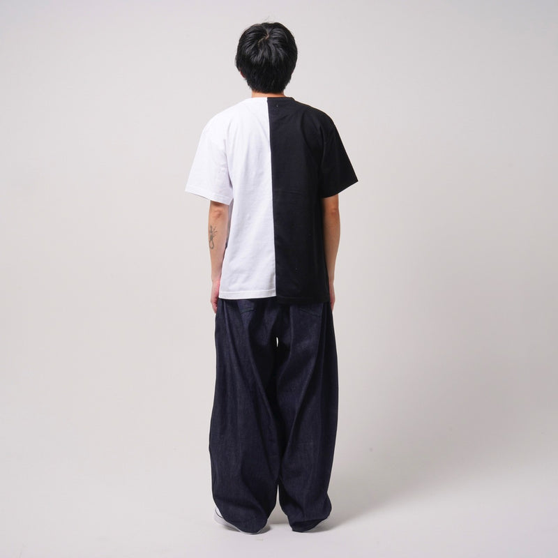 U-BY EFFECTEN(ユーバイ エフェクテン) ×muku by SAICA 2tone Tee type3