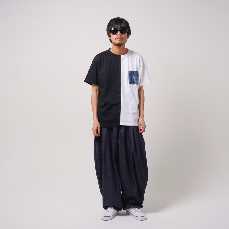 U-BY EFFECTEN(ユーバイ エフェクテン) ×muku by SAICA 2tone Tee type3