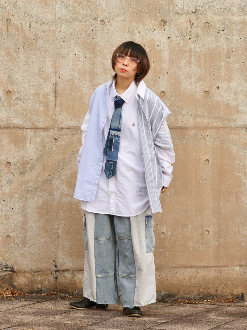 [2025G.W limited]U-BY EFFECTEN(ユーバイ エフェクテン)  × muku by SAICA  layered shirts type4