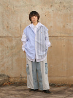 [2025G.W limited]U-BY EFFECTEN(ユーバイ エフェクテン)  × muku by SAICA  layered shirts type4