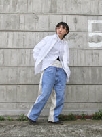 [2025G.W limited]U-BY EFFECTEN(ユーバイ エフェクテン)  × muku by SAICA  docking denim sweat EZ pants  type1