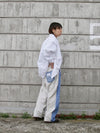 [2025G.W limited]U-BY EFFECTEN(ユーバイ エフェクテン)  × muku by SAICA  docking denim sweat EZ pants  type1