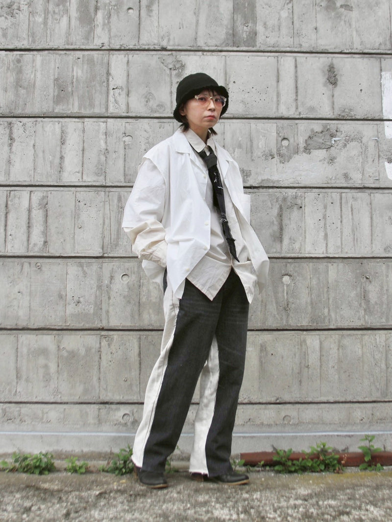 [2025G.W limited]U-BY EFFECTEN(ユーバイ エフェクテン)  × muku by SAICA  layered shirts type2