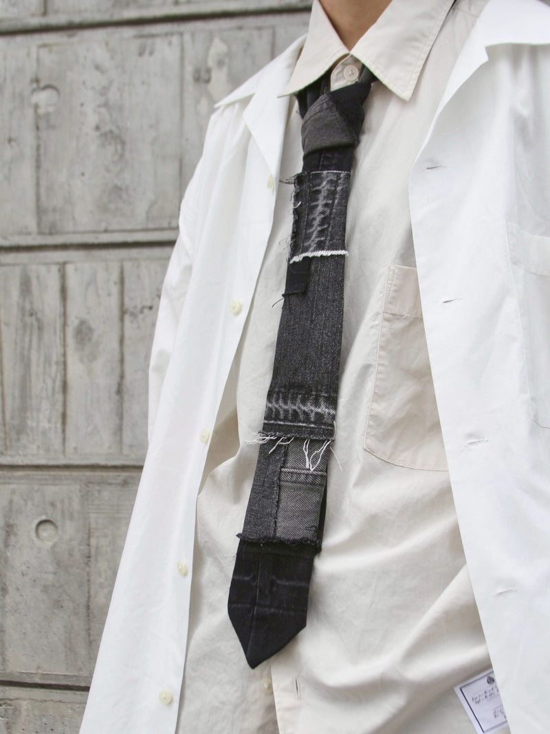 [2025G.W limited]U-BY EFFECTEN(ユーバイ エフェクテン)  × muku by SAICA  denim patchwork tie