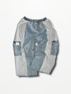 [2025G.W limited]U-BY EFFECTEN(ユーバイ エフェクテン)  × muku by SAICA  docking denim sweat cargo pants  type1