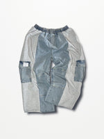 [2025G.W limited]U-BY EFFECTEN(ユーバイ エフェクテン)  × muku by SAICA  docking denim sweat cargo pants  type1
