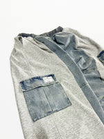 [2025G.W limited]U-BY EFFECTEN(ユーバイ エフェクテン)  × muku by SAICA  docking denim sweat cargo pants  type1