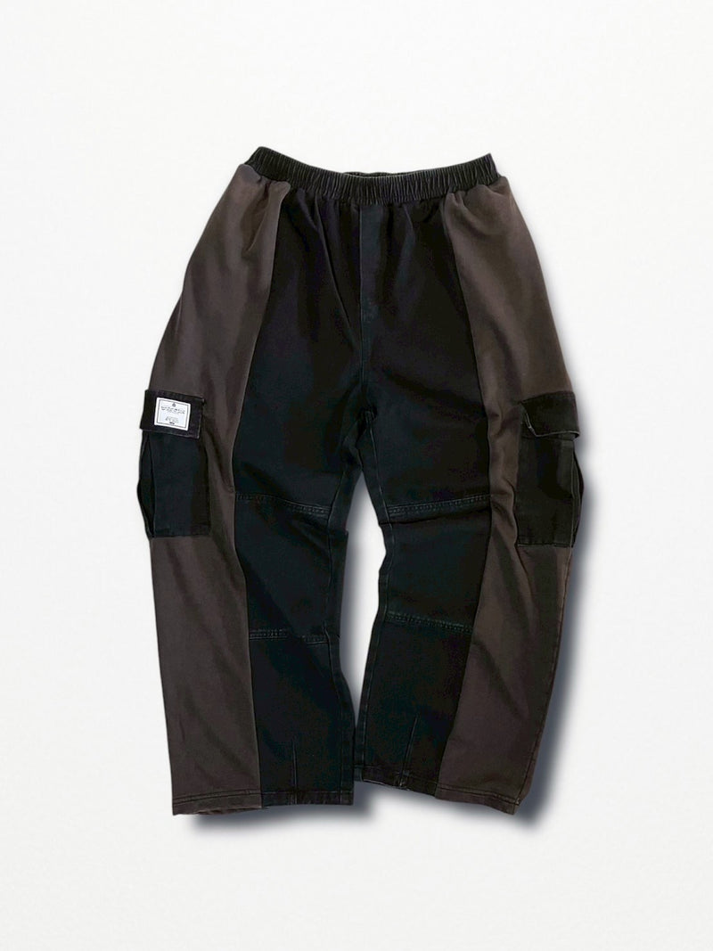 [2025G.W limited]U-BY EFFECTEN(ユーバイ エフェクテン)  × muku by SAICA  docking denim sweat cargo pants  type3