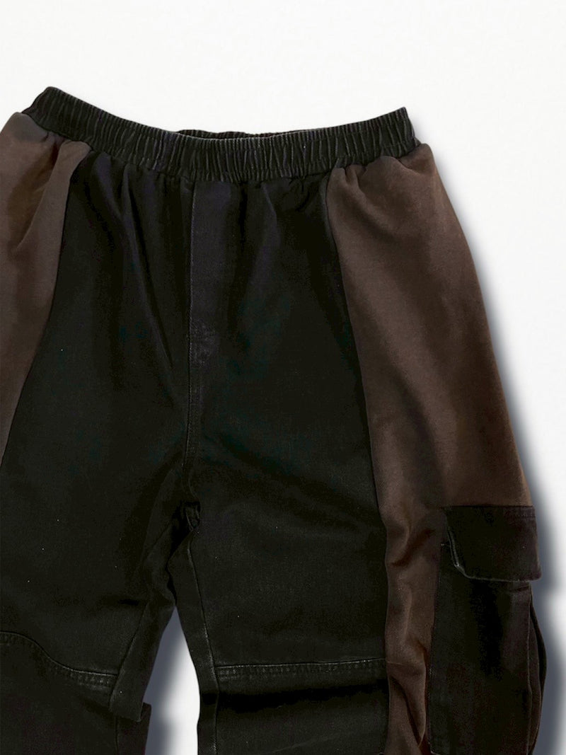 [2025G.W limited]U-BY EFFECTEN(ユーバイ エフェクテン)  × muku by SAICA  docking denim sweat cargo pants  type3