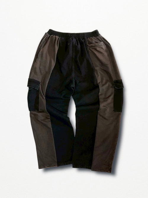 [2025G.W limited]U-BY EFFECTEN(ユーバイ エフェクテン)  × muku by SAICA  docking denim sweat cargo pants  type3