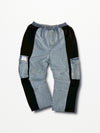 [2025G.W limited]U-BY EFFECTEN(ユーバイ エフェクテン)  × muku by SAICA  docking denim sweat cargo pants  type2