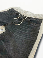 [2025G.W limited]U-BY EFFECTEN(ユーバイ エフェクテン)  × muku by SAICA  docking denim sweat EZ pants  type2