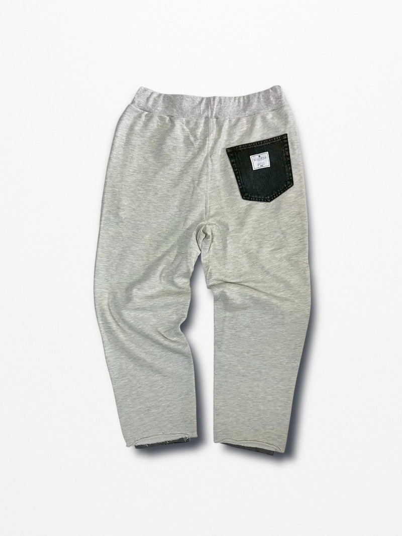 [2025G.W limited]U-BY EFFECTEN(ユーバイ エフェクテン)  × muku by SAICA  docking denim sweat EZ pants  type2