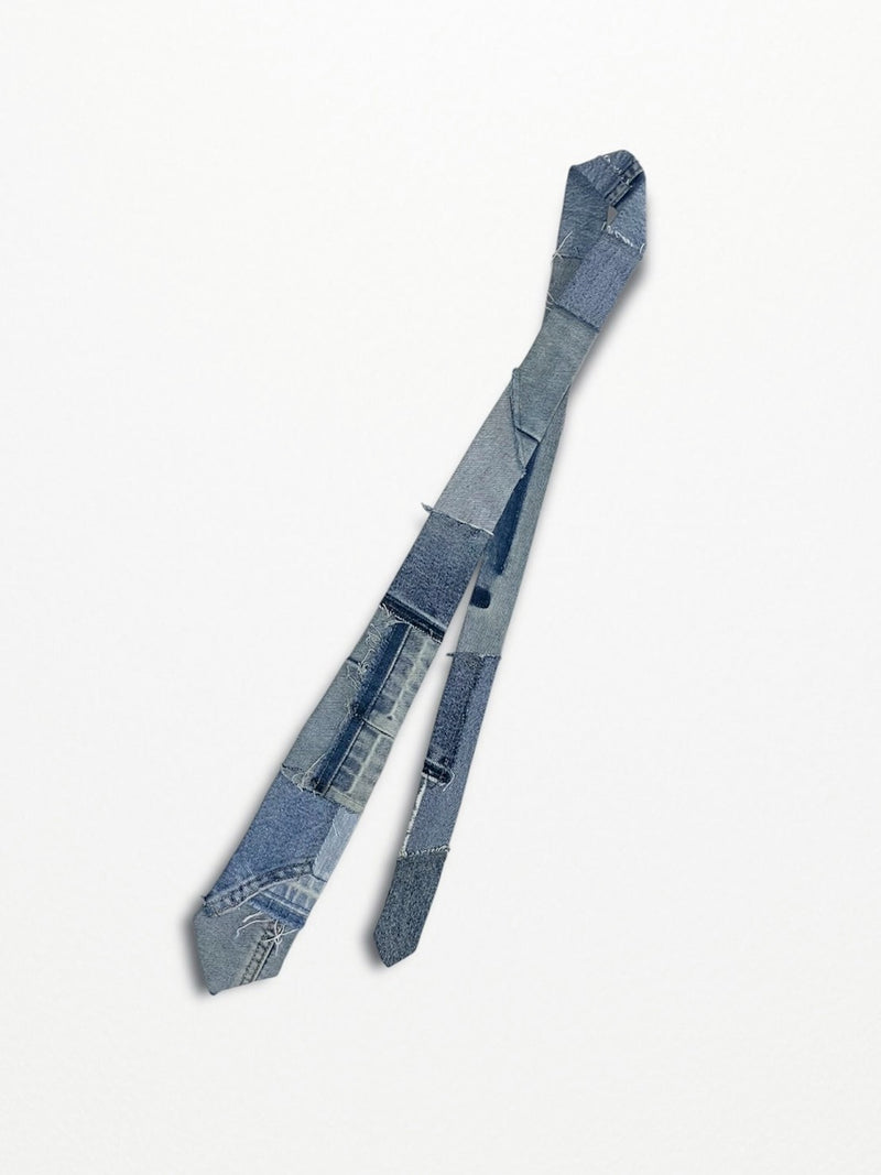 [2025G.W limited]U-BY EFFECTEN(ユーバイ エフェクテン)  × muku by SAICA  denim patchwork tie