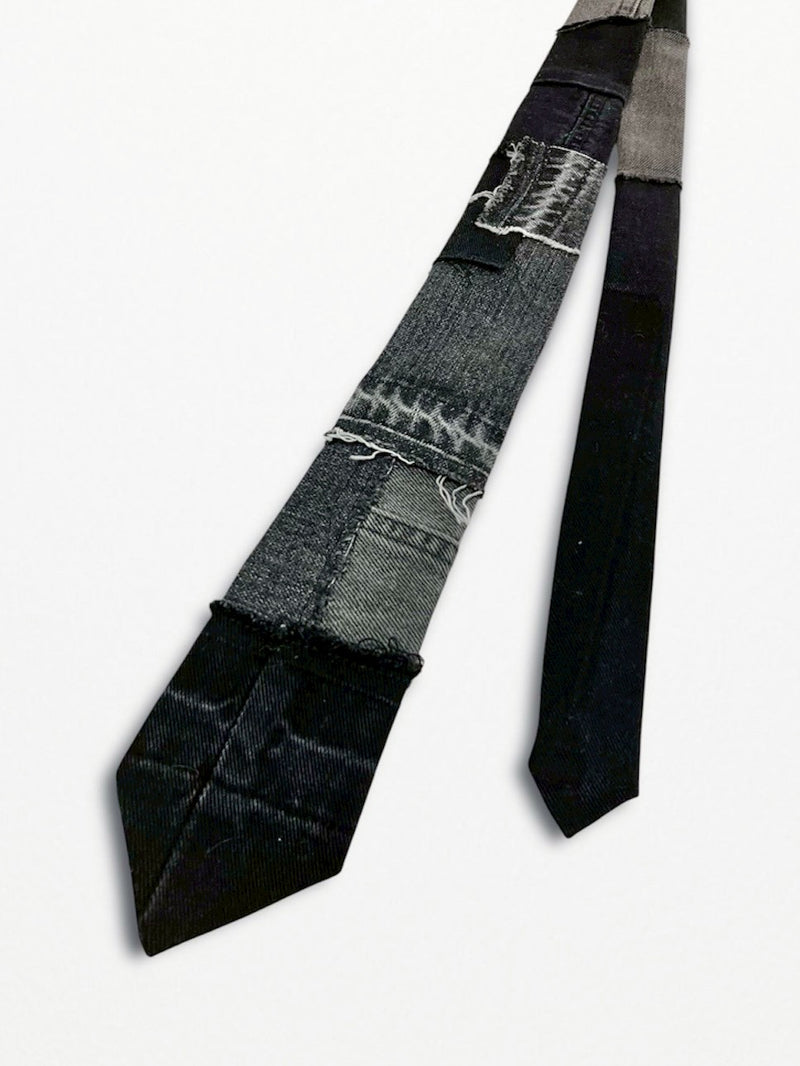 [2025G.W limited]U-BY EFFECTEN(ユーバイ エフェクテン)  × muku by SAICA  denim patchwork tie
