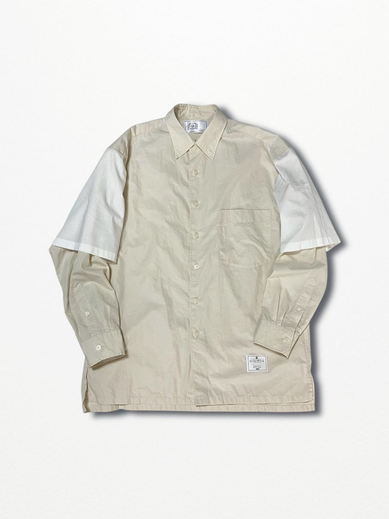 [2025G.W limited]U-BY EFFECTEN(ユーバイ エフェクテン)  × muku by SAICA  layered shirts type2