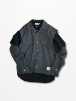 [2025G.W limited]U-BY EFFECTEN(ユーバイ エフェクテン)  × muku by SAICA  layered shirts type1