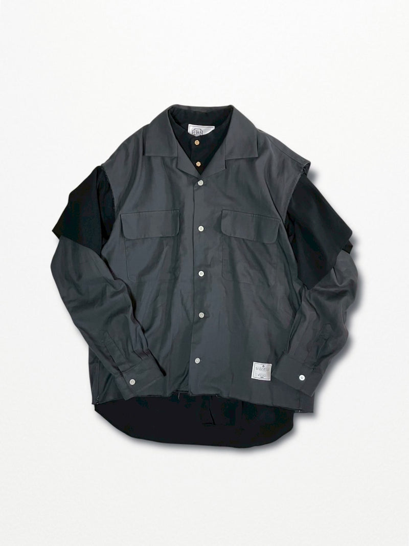 [2025G.W limited]U-BY EFFECTEN(ユーバイ エフェクテン)  × muku by SAICA  layered shirts type1