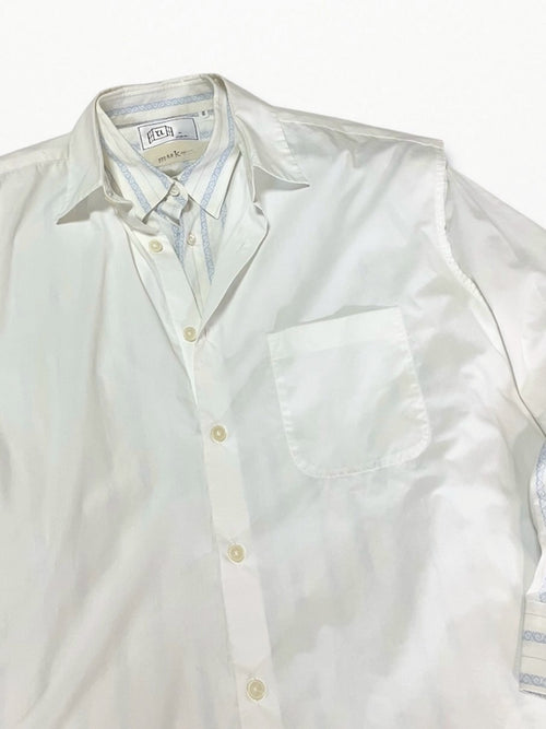 [2025G.W limited]U-BY EFFECTEN(ユーバイ エフェクテン)  × muku by SAICA  layered shirts type5