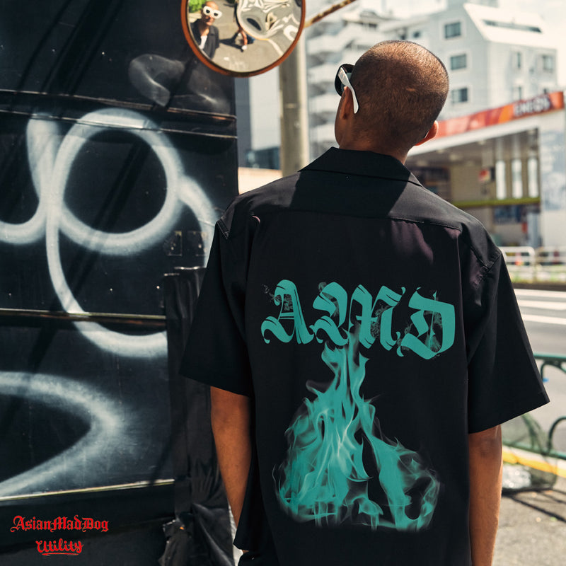 [limited] Asian Mad Dog /  Tiffany Flame Shirt - AMD Edition