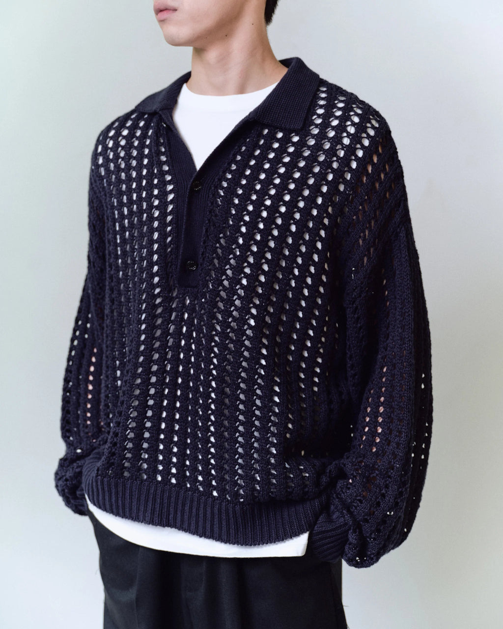 Name. / 26ss MESH KNIT POLO – utility-harajuku-jp