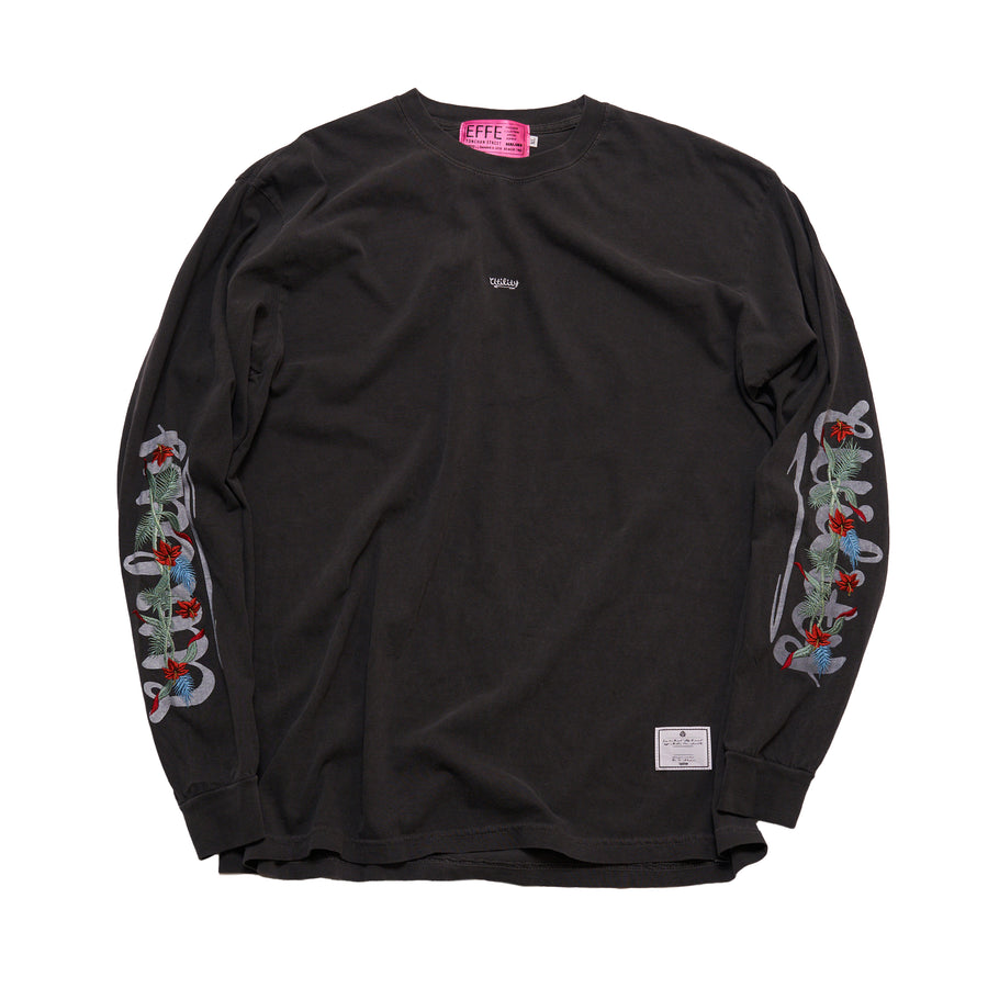 2025 Spring] EFFECTEN / Hibiscus Logo L/S Tee – utility