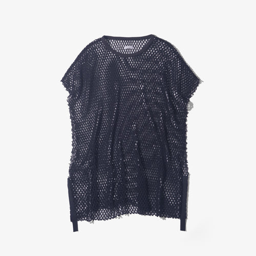 Name. / 2025ss MESH TAPED NO SLEEVE TEE