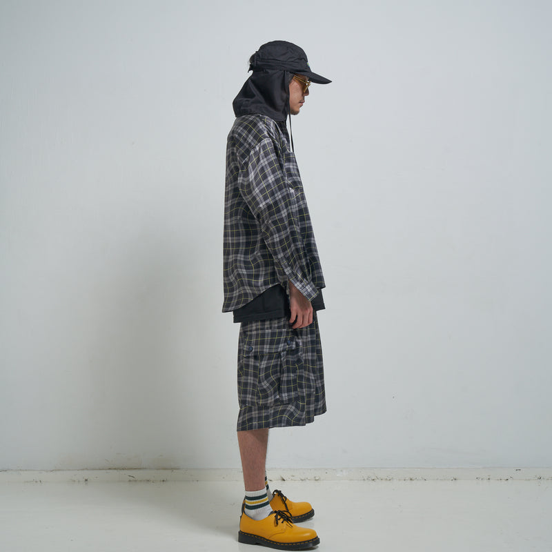 [2025 summer] EFFECTEN / Distorted check L/S shirts
