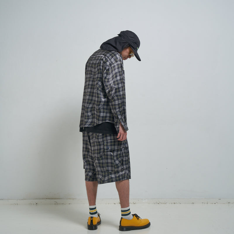 [2025 summer] EFFECTEN / Distorted check L/S shirts