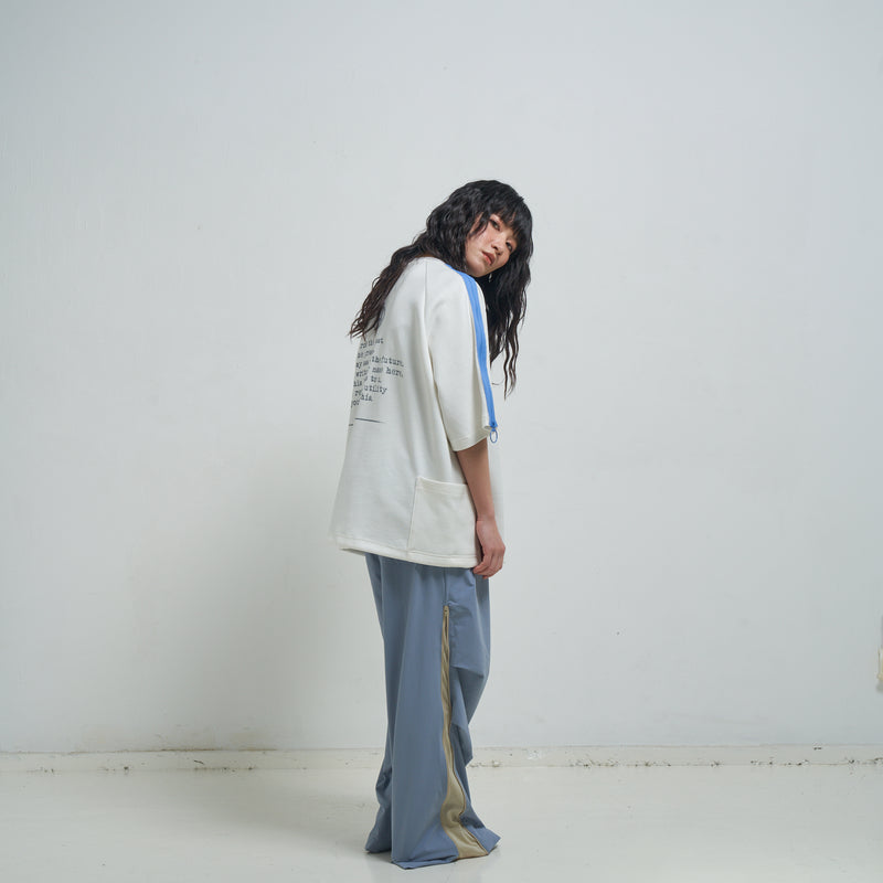 [2025 summer] EFFECTEN / Zip sleeve s/s Tee