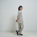 [2025 summer] EFFECTEN / Hibiscus embroidery open collar s/s shirts
