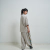 [2025 summer] EFFECTEN / Hibiscus embroidery open collar s/s shirts