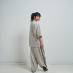 [2025 summer] EFFECTEN / Hibiscus embroidery open collar s/s shirts