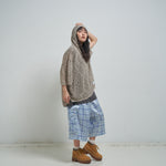 [2025 summer] EFFECTEN / Slab knit half zip hoodie