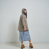 [2025 summer] EFFECTEN / Slab knit half zip hoodie