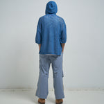 [2025 summer] EFFECTEN / Slab knit half zip hoodie