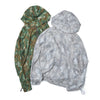 [2025 summer] EFFECTEN / Flower jacquard tie-dye sheer zip hoodie
