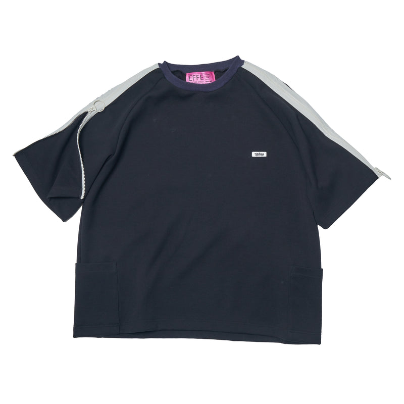 [2025 summer] EFFECTEN / Zip sleeve s/s Tee