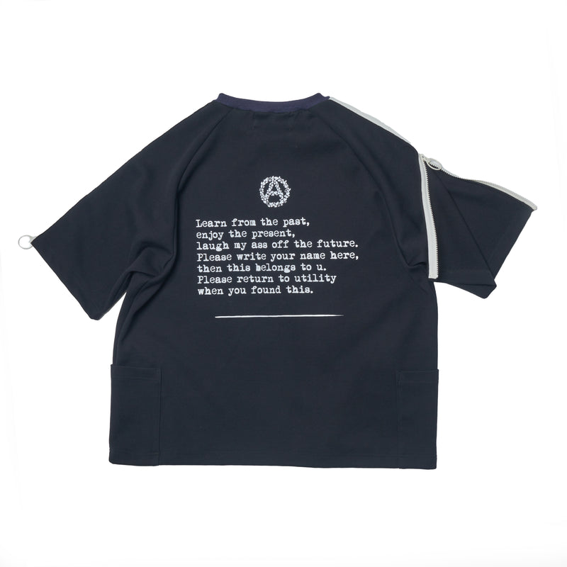 [2025 summer] EFFECTEN / Zip sleeve s/s Tee