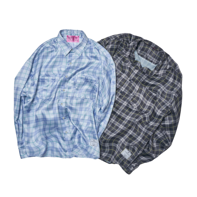 [2025 summer] EFFECTEN / Distorted check L/S shirts