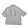 [2025 summer] EFFECTEN / Hibiscus embroidery open collar s/s shirts